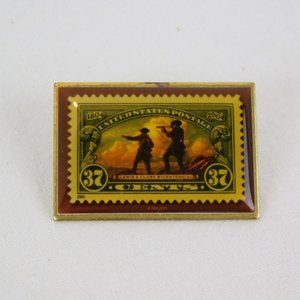 Lewis Clark Bicentennial 37 Cent Stamp Lapel Pin Tie Tack Commemorative USPS 04